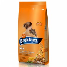 Brekkies excel Mix Chicken - пълноценна храна с пилешко месо за котки над 1 година 20 кг.